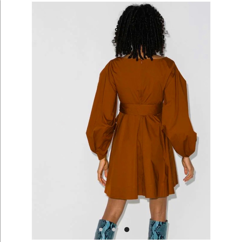 Staud Isabella Dress in TAN
